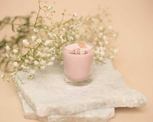 🎁 Rose Scented Rose Quartz Candle (100% off)