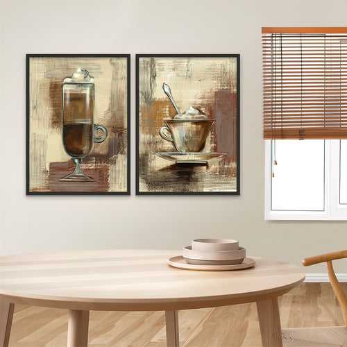 Cafe Wall Set 85 | Painting for Living room and Bedroom