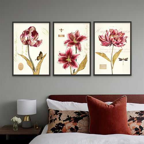 Botonical flower Wall Set 88 | Painting for Living room and Bedroom