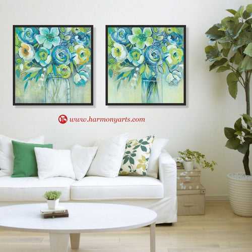 Late Summer Blooms 12048 Wall Set 51 | Painting for Living room and Bedroom
