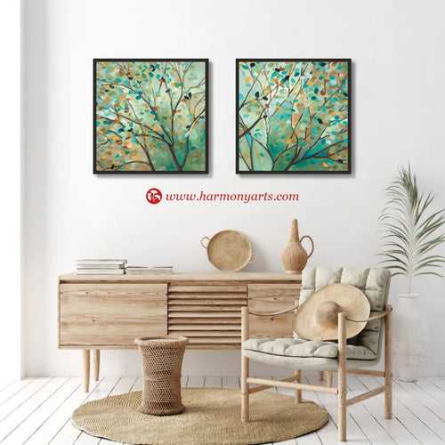Tree of Life Wall Set 64 | Painting for Living room and Bedroom