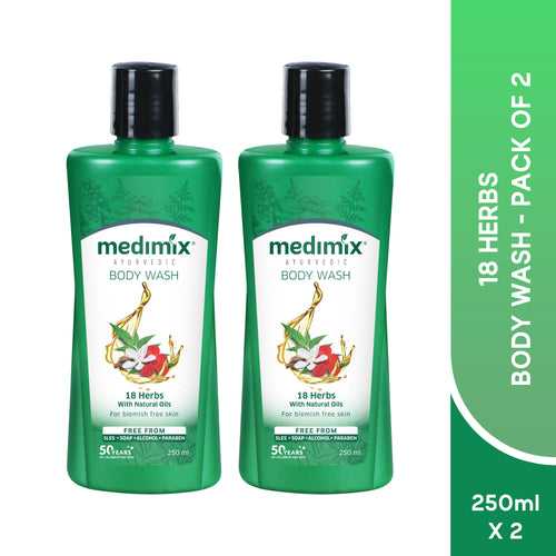18 Herbs & Natural Oils Body Wash - 250 ML | Pack of 2