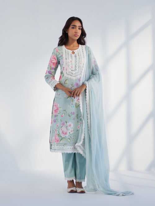 Nyla Blue Kurta Set