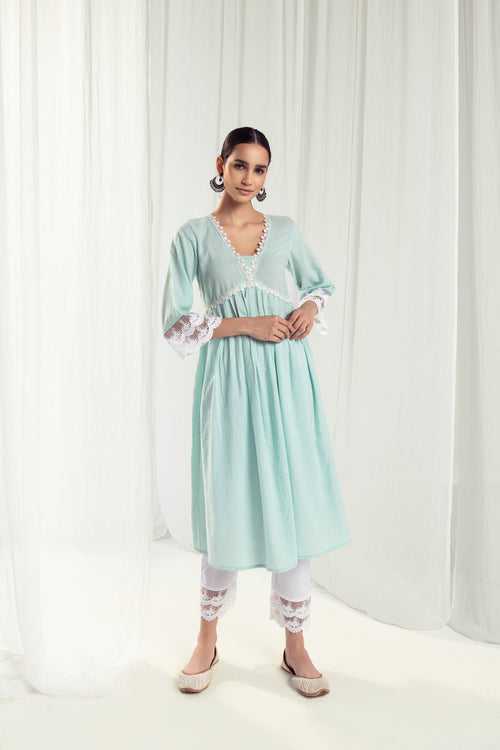 Aura Aqua Kurta Set