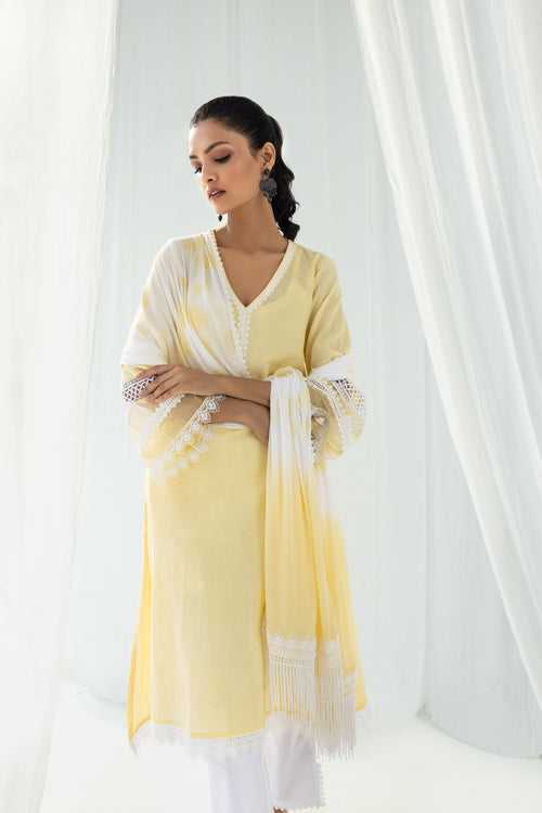 Estelle Yellow Dupatta