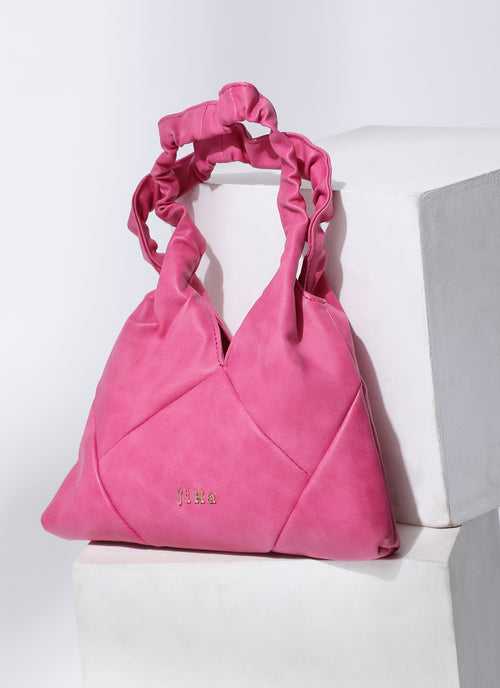 Hot Pink Quilted Sweetheart Bag