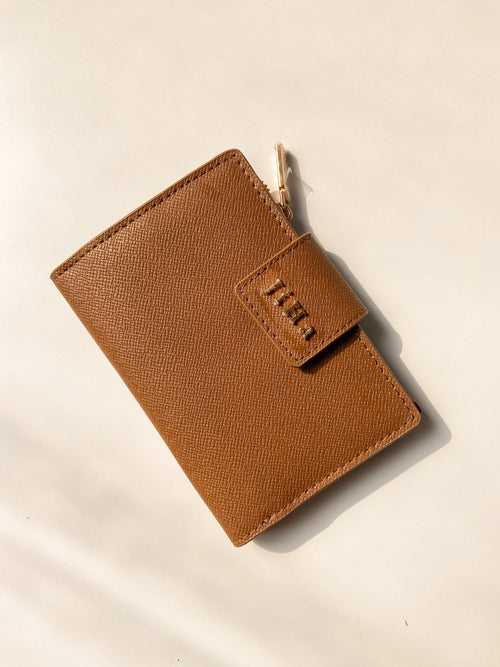 Jiha Brown Faux Leather Premium Flap Wallet