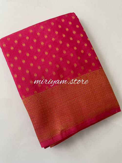 Semi Banarasi saree MBS6521 HotPink