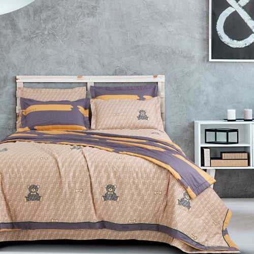 Tortilla Beige and soothing Grey Bedding