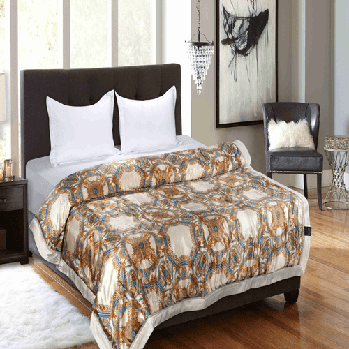 Renaissance Print Silk Tencel Quilt