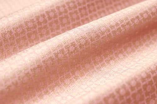 Baby Pink Handwoven Banarasi Brocade Fabric