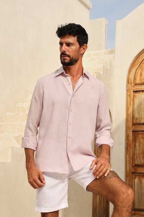 Corsica Shirt- Man (Lavender Mist)