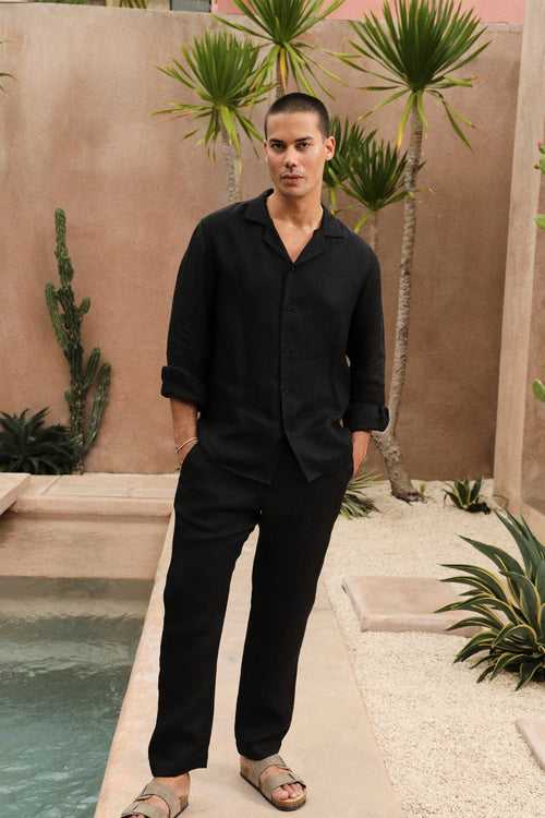 Zanzibar Shirt- Man  (Black)