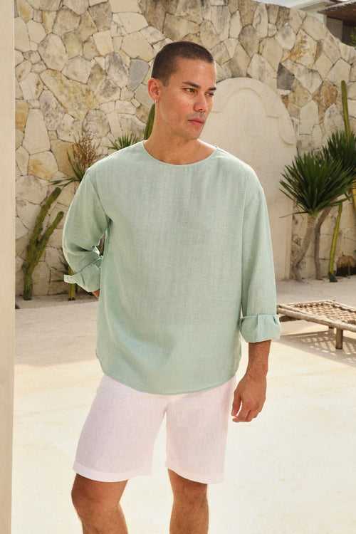 Gili Shirt- Man (Seafoam)