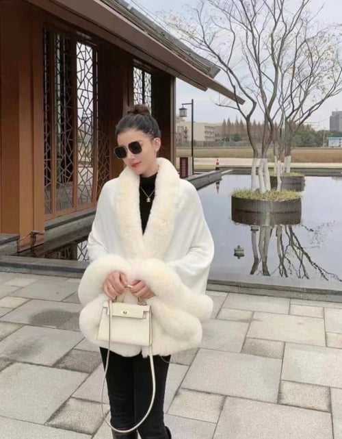 Janell Faux Fur Cape