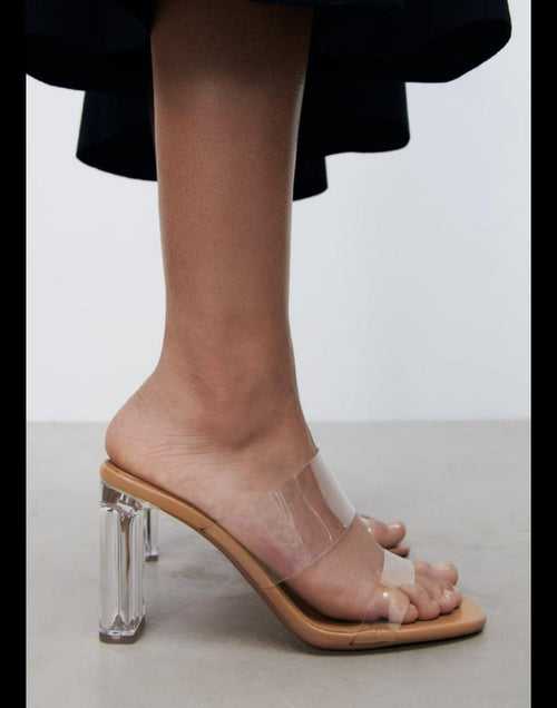 Double Strap Transparent heels