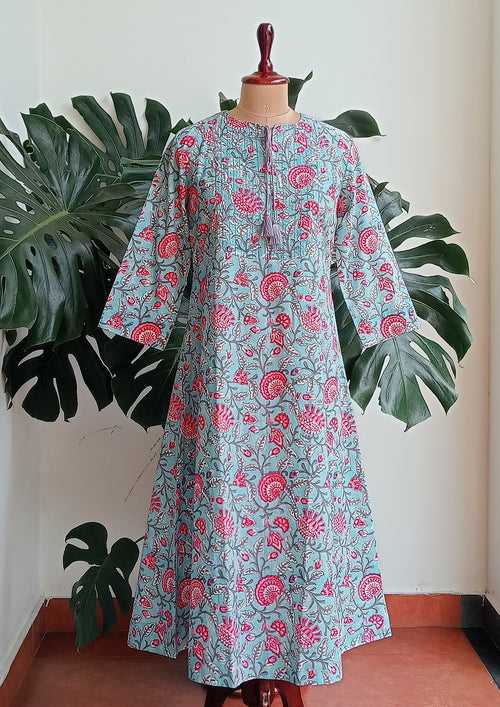 Pale Mint and Rose Kurta