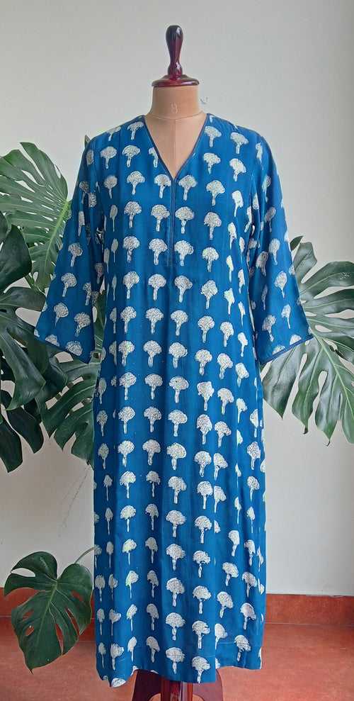 Indigo Blossom  Kurta