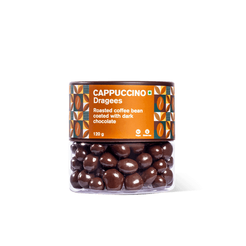 Chocolate coated Coffee beans Dragees Jar