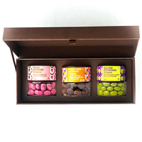 Gift Box of 3 Dragees Jars
