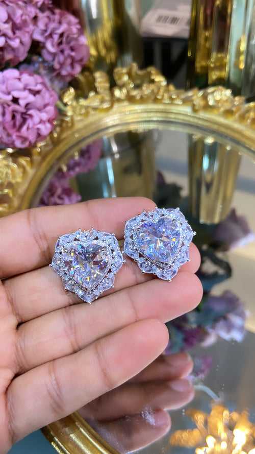 Heart Statement Earrings