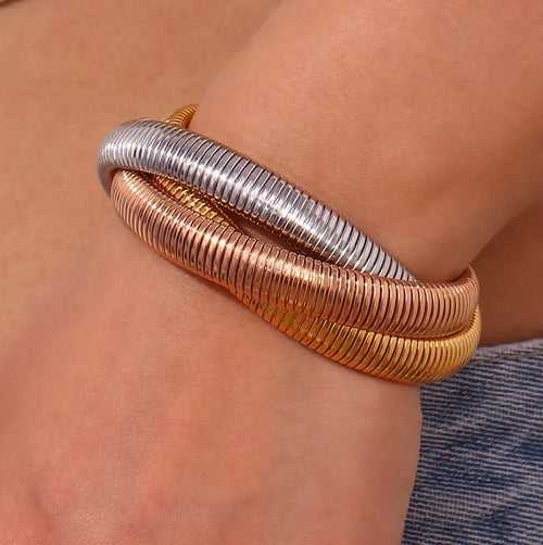 Twisted Rope layered Bracelets