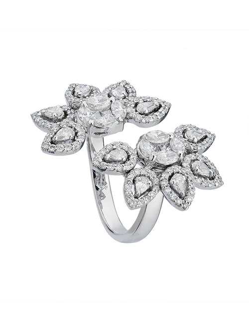 Floret Diamond Cocktail Ring