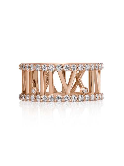 Roman Numeral Diamond Ring