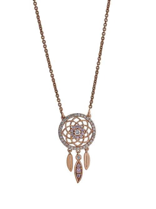 Blush Dream Catcher Necklace