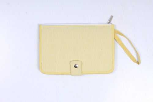 Cream Wristlet Wallet