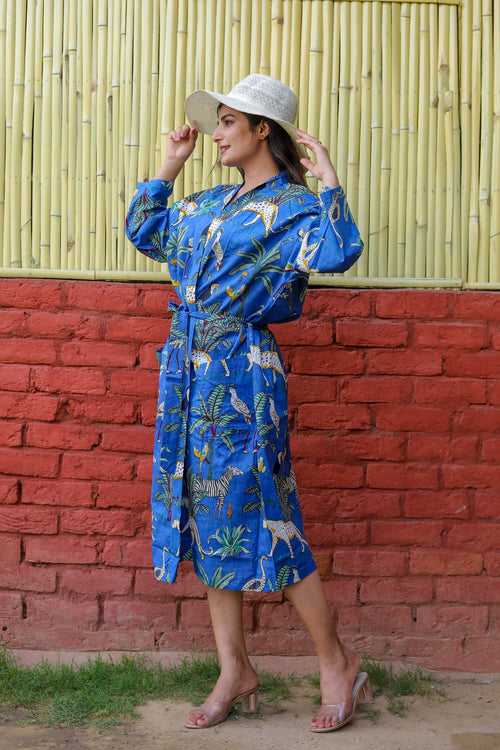 Premium Quality Hand Block Printed Cotton Kimono