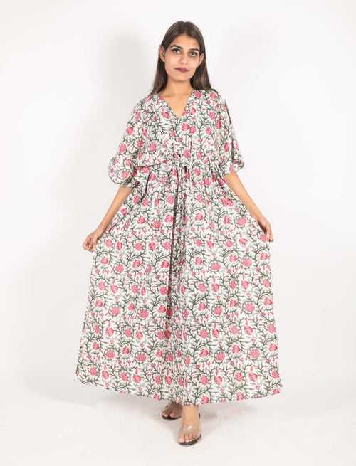 Premium Quality Cotton Printed Kaftan Dress