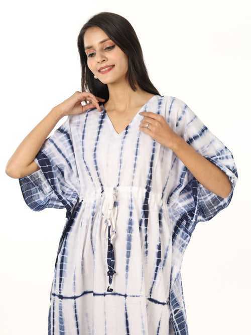 Premium Quality Cotton Shibori Kaftan