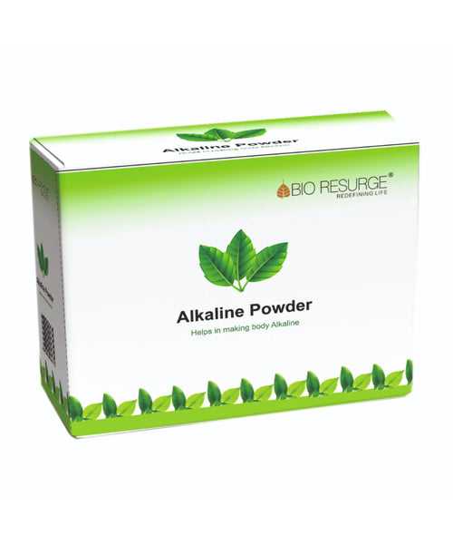 BIO RESURGE LIFE Alkaline Powder Helps in Making Body Alkaline(Ph Balance) : 1 Box(15 Sachets) MRP (Inclusive of all taxes):Rs.450.00/- Net Weight 60gm