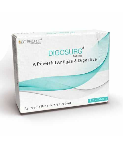 Bio Resurge Digosurg | Reduces Acid Reflux | Improves Digestion | Acidity Remedy: One piece MRP (Inclusive of all taxes):Rs.210.00/- Pack of 30 tablets, Net Weight 21gm