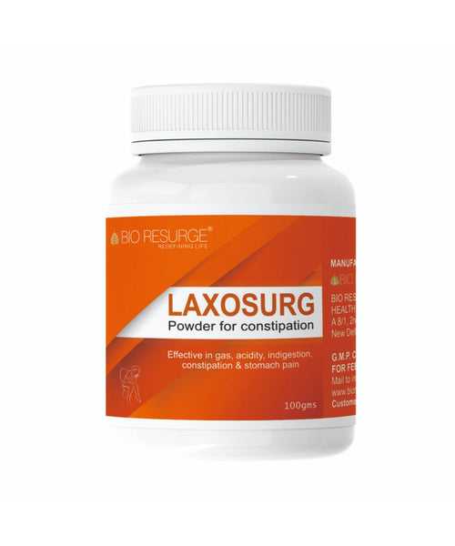 Bio Resurge Laxosurg | Effective Relief From Constipation & Irregular Bowel Habits: One piece MRP (Inclusive of all taxes):Rs.150.00/- Net Weight 100gm