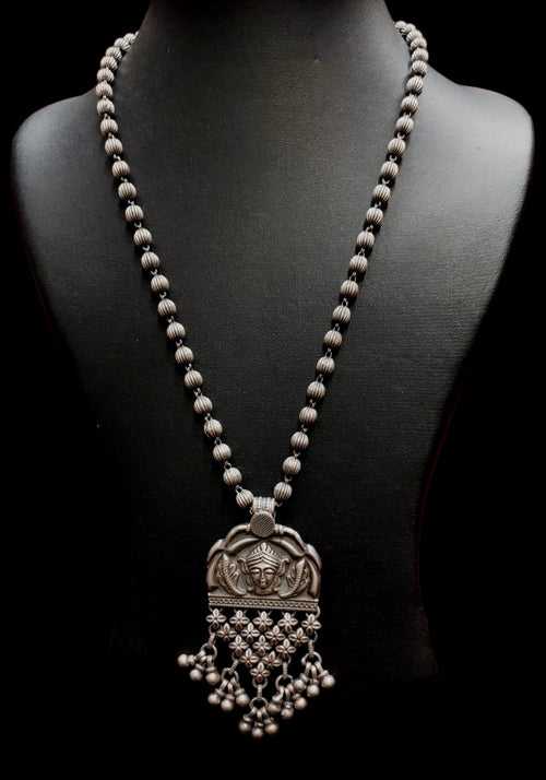 925 Silver Tribal Pendant Necklace