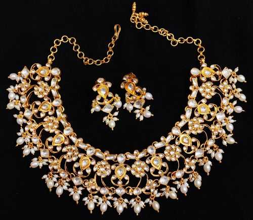 Kundan Gold plated Pearl Necklace