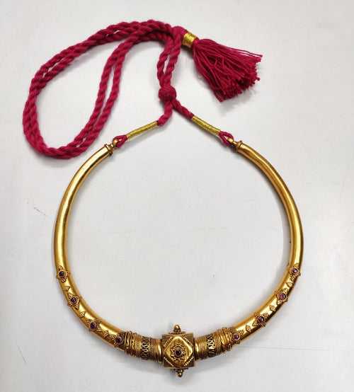 Gold plated Silver Hasli Necklace