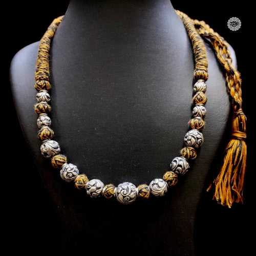 Chitai Silver Thread Necklace