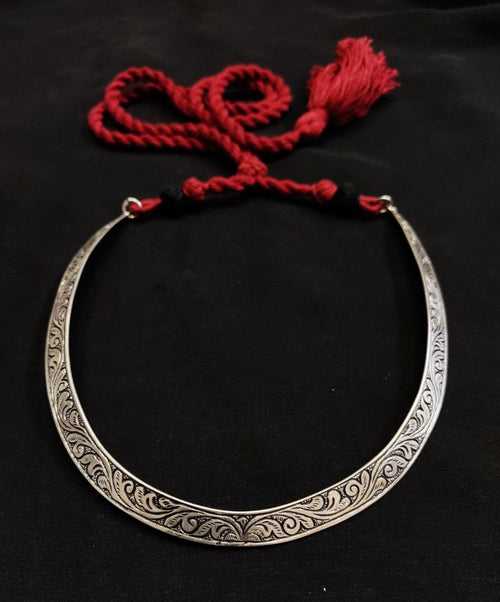Chitai Silver Choker Necklace
