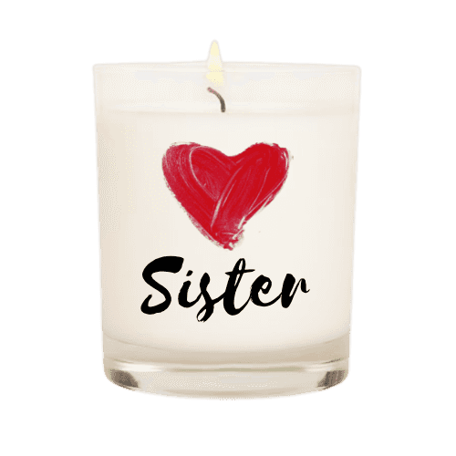 'Love U Sister' Candle