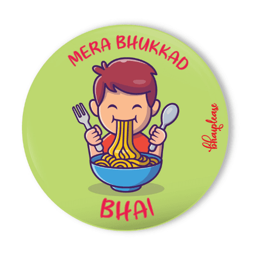 "Bhukkad Bhai" fridge magnet
