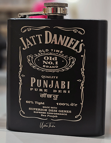 Jatt Daniels Hip Flask