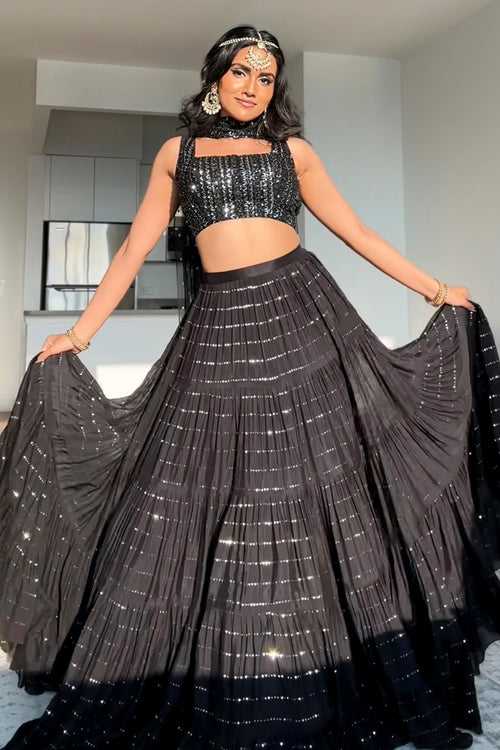 Vishakha in black August skirt