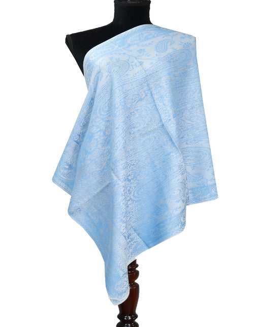 aqua wool stole 0243