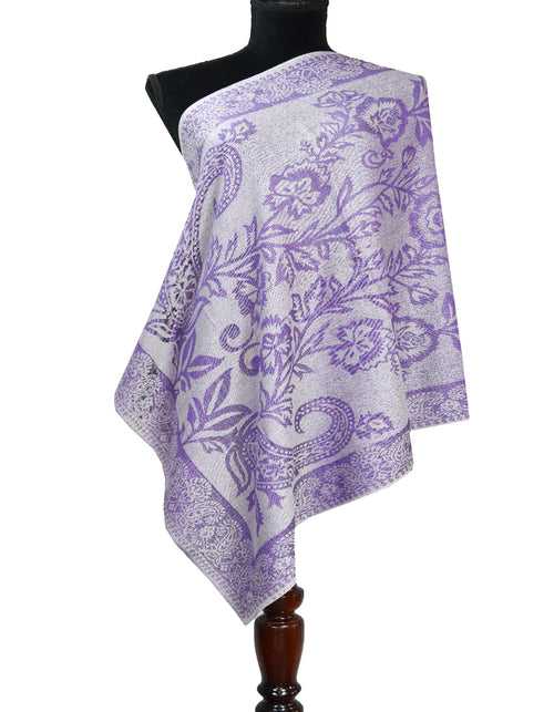 light purple wool stole 0245