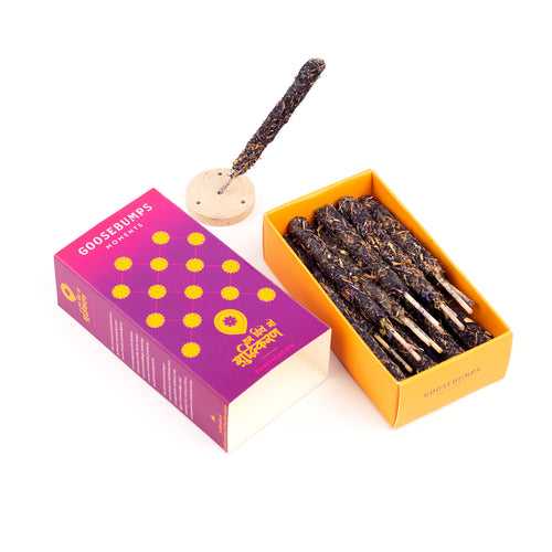 Himalayan Flowers Smudge Incense (Made from Hawan Samagri) - 4.5 inches x 10 Sticks