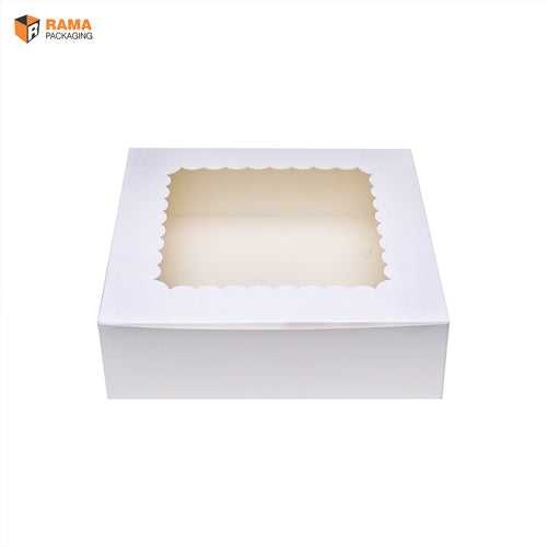 9 Brownie Box White (8.5"" X 8.5" X 2.5")