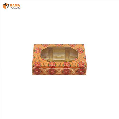 6 Cavity Chocolate Box | Festive Collection | (5.5" x 3.75" X 1.25" )